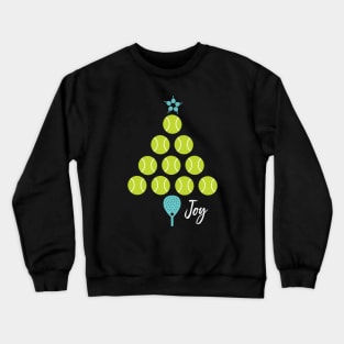 Padel Joy Christmas Tree Crewneck Sweatshirt